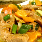 Рецепт: мясо с мандаринами